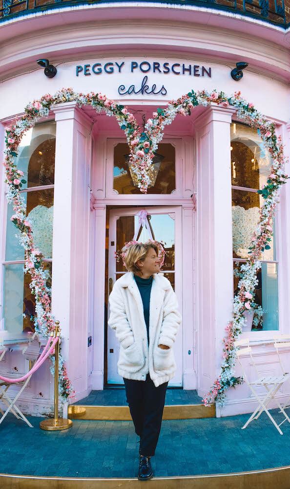 The Peggy Porschen shop front in January 2018