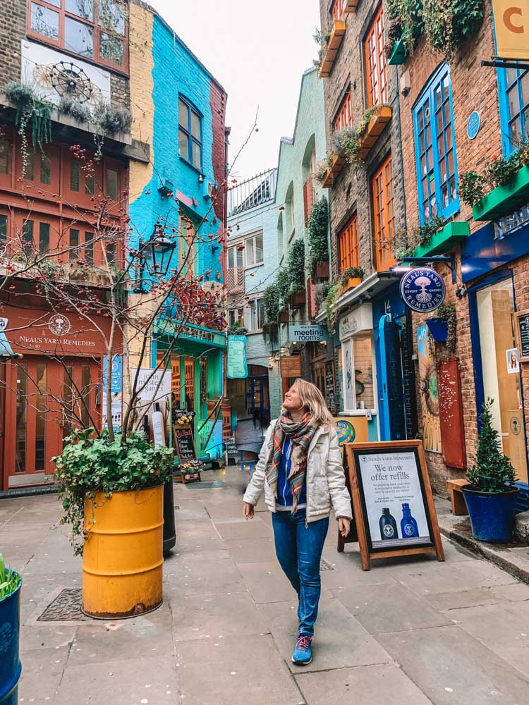 The colourful houses of Neal's Yard in London - A must-see if you only have 5 days in London
