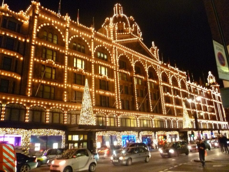 Christmas decorations at Harrods