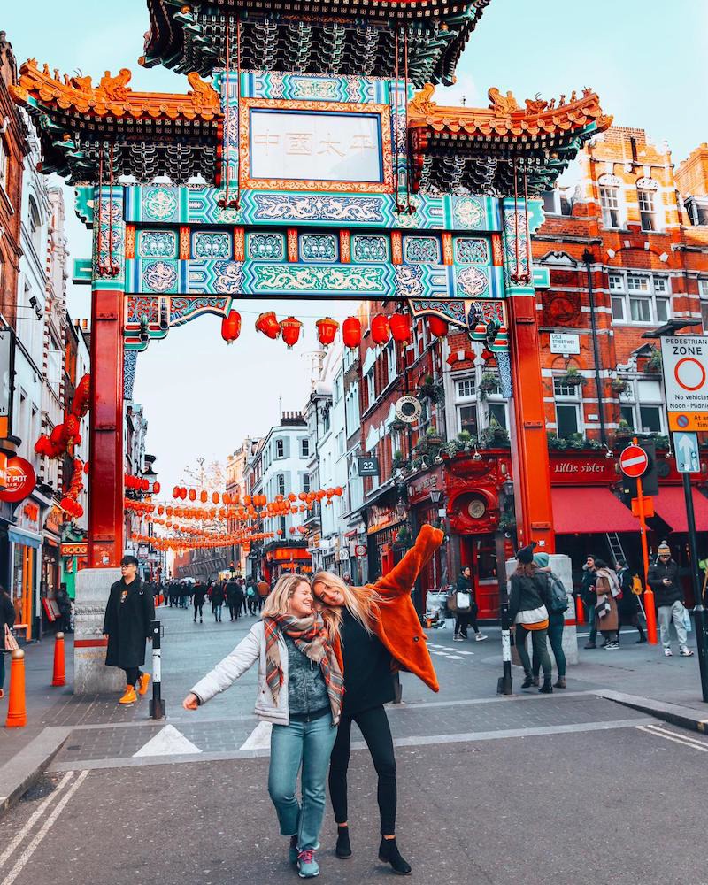 The Chinatown Gate at the start of Wardour Street